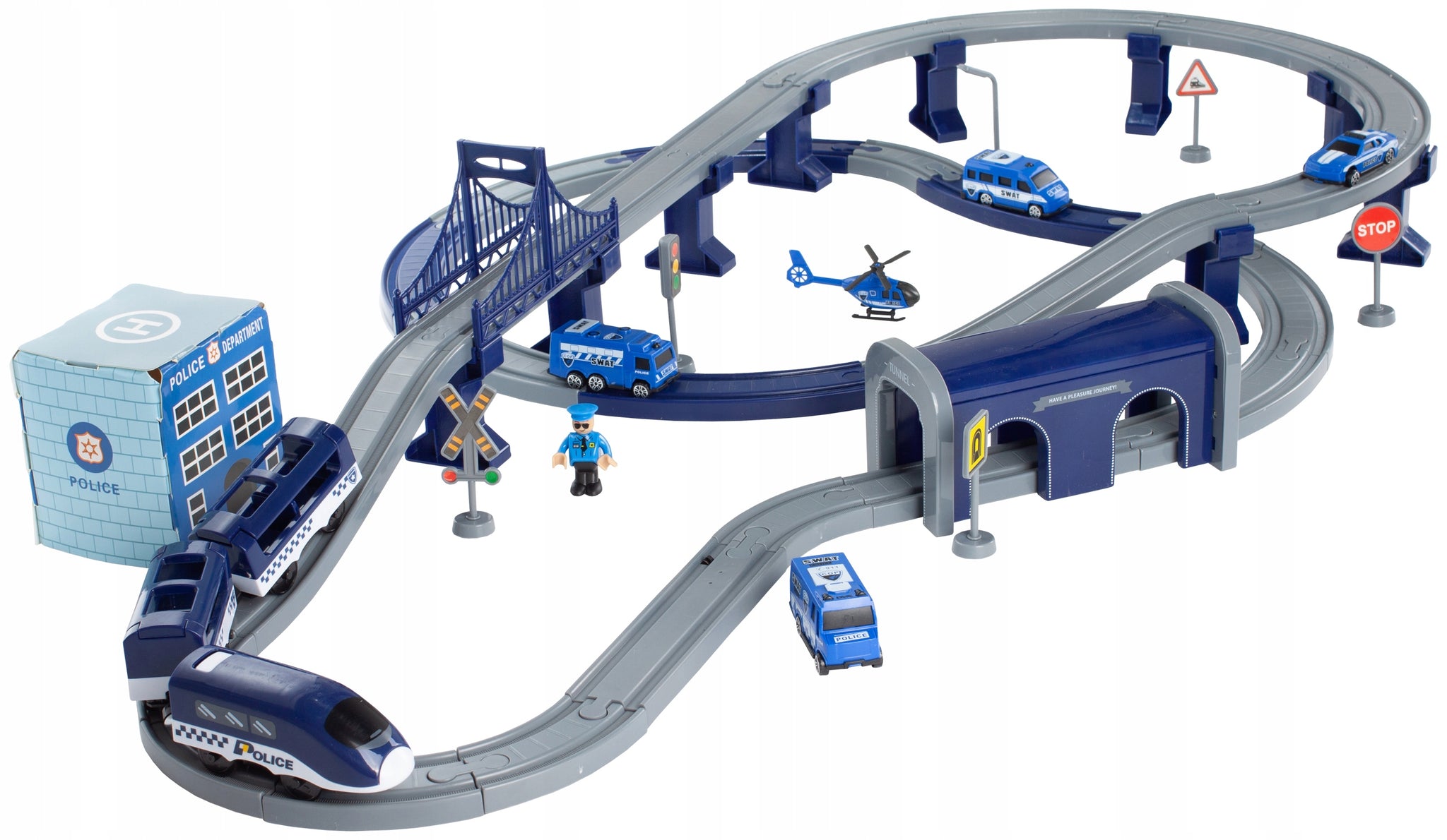 Elektrinis MalPlay policijos traukinys