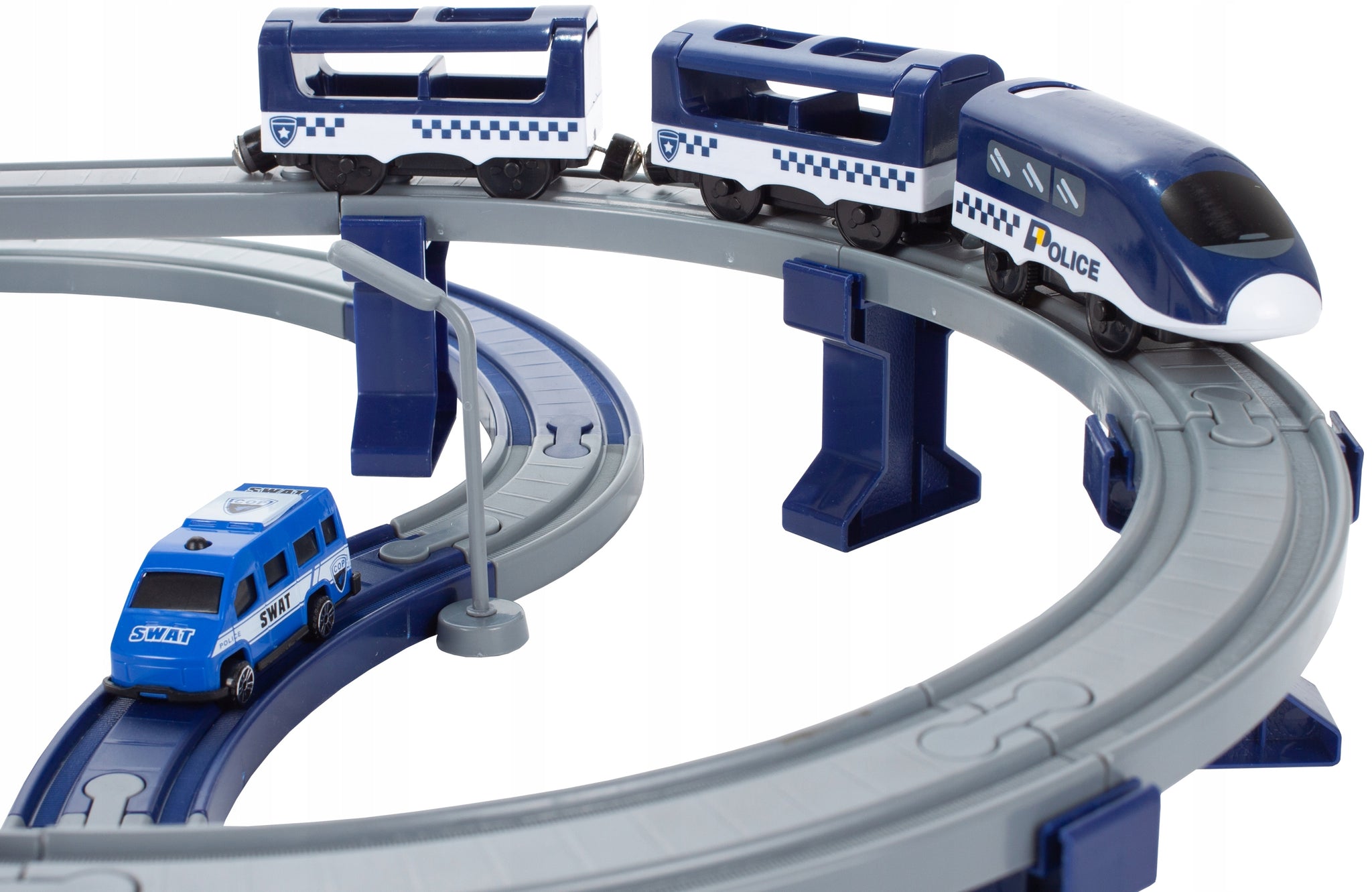 Elektrinis MalPlay policijos traukinys