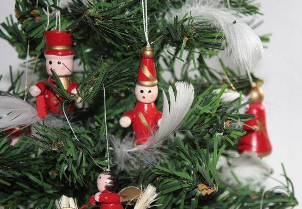 24vnt Vintažiniai Eglutės žaisliukai