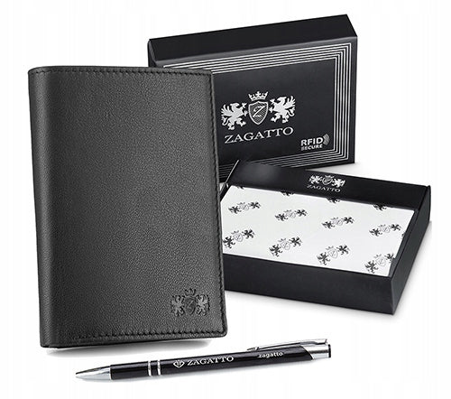 Zagatto vyriška odinė piniginė su RFID kortelės apsauga