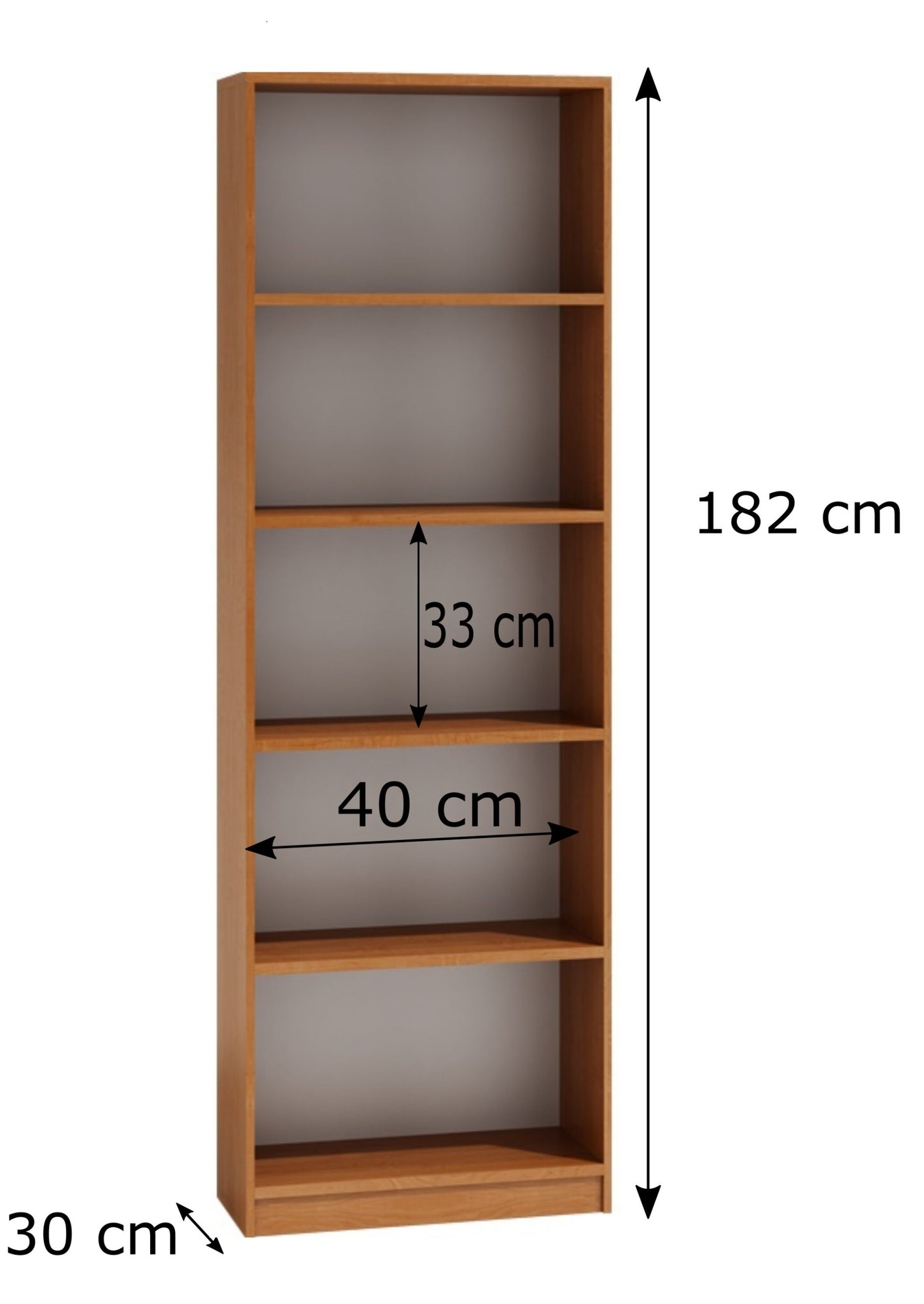Knygų lentyna 182x30x40 cm