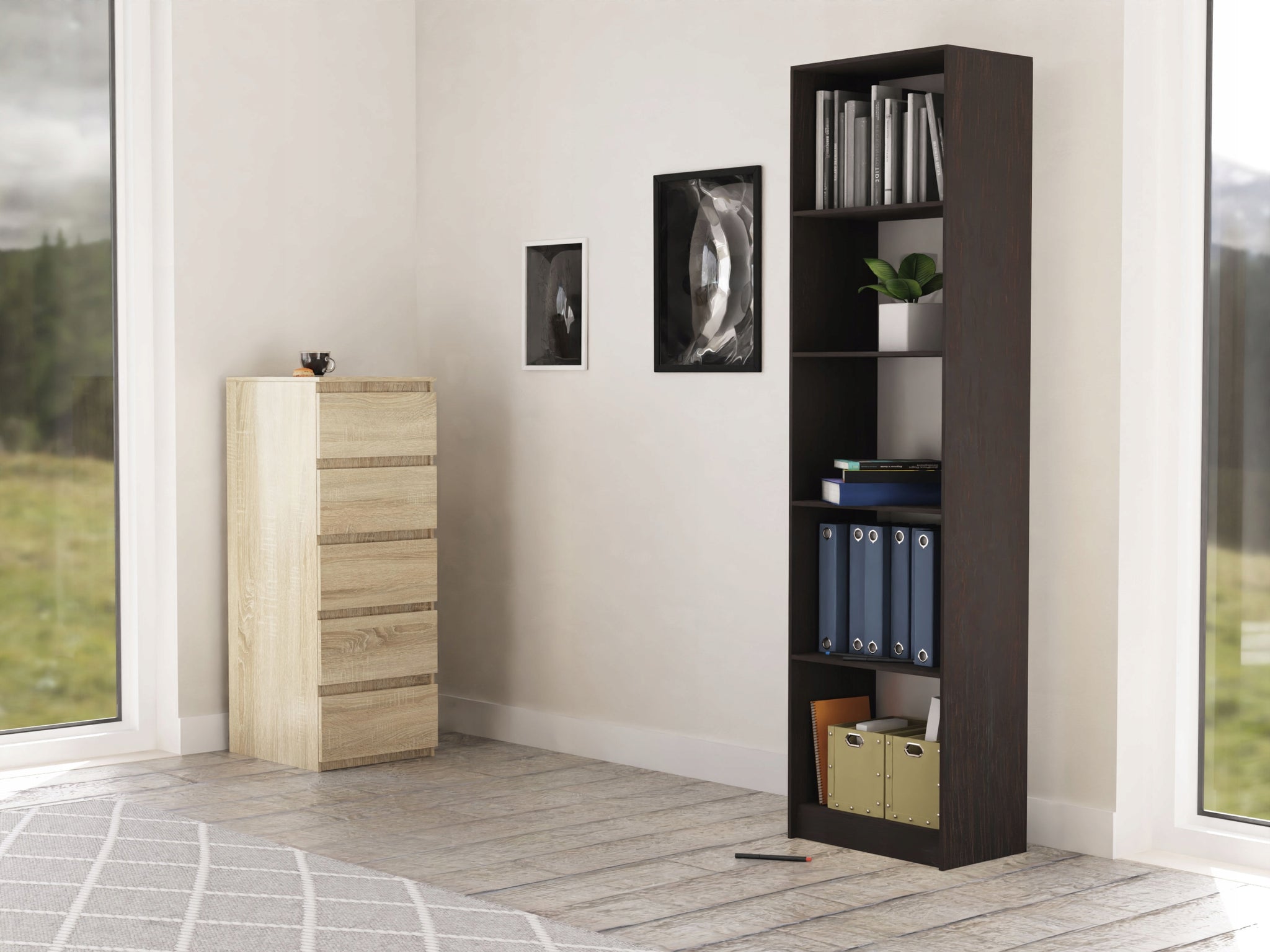 Knygų spinta 50 cm x 181 cm x 30 cm