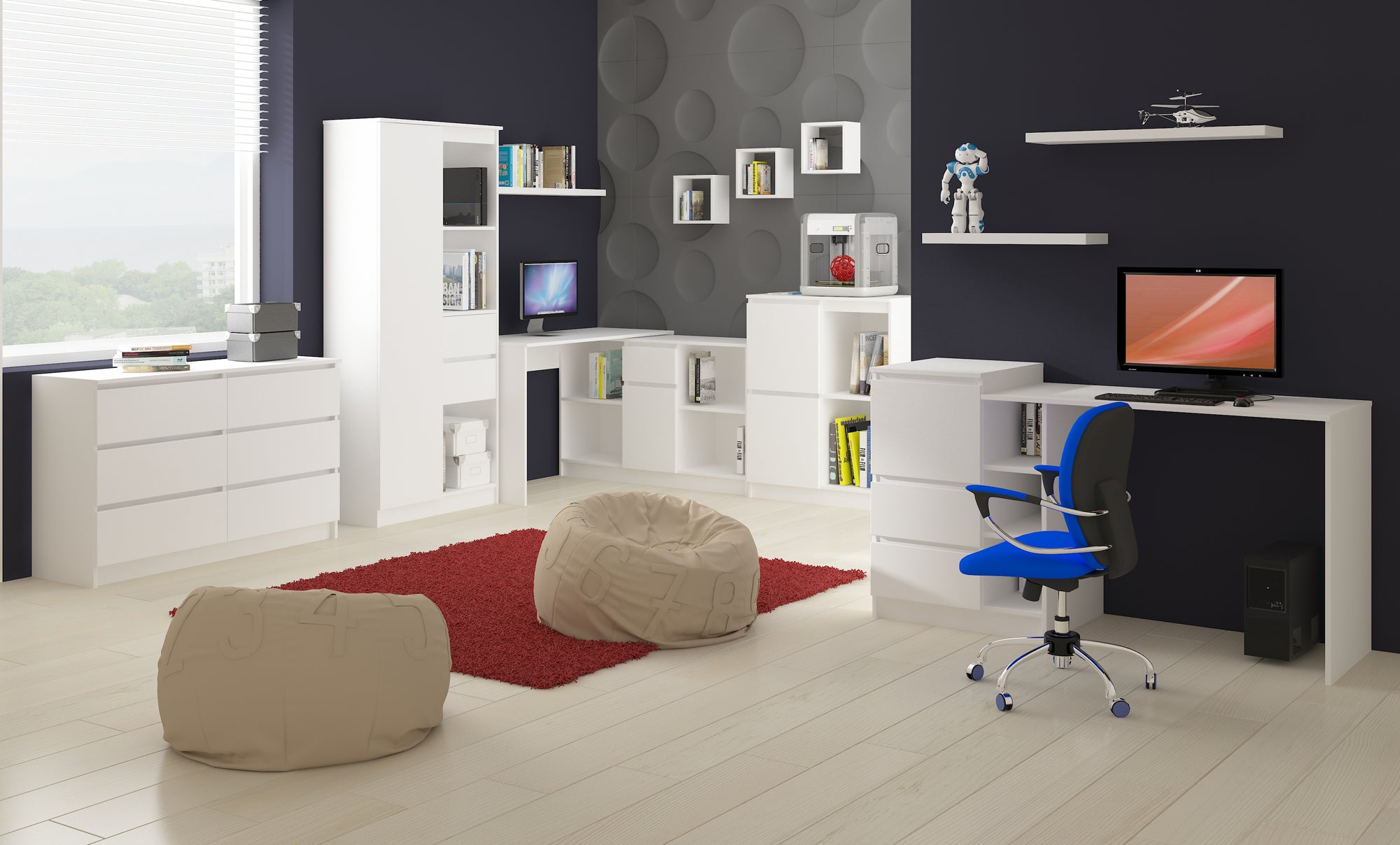 Knygų lentyna CLP 60 x 180 x 35