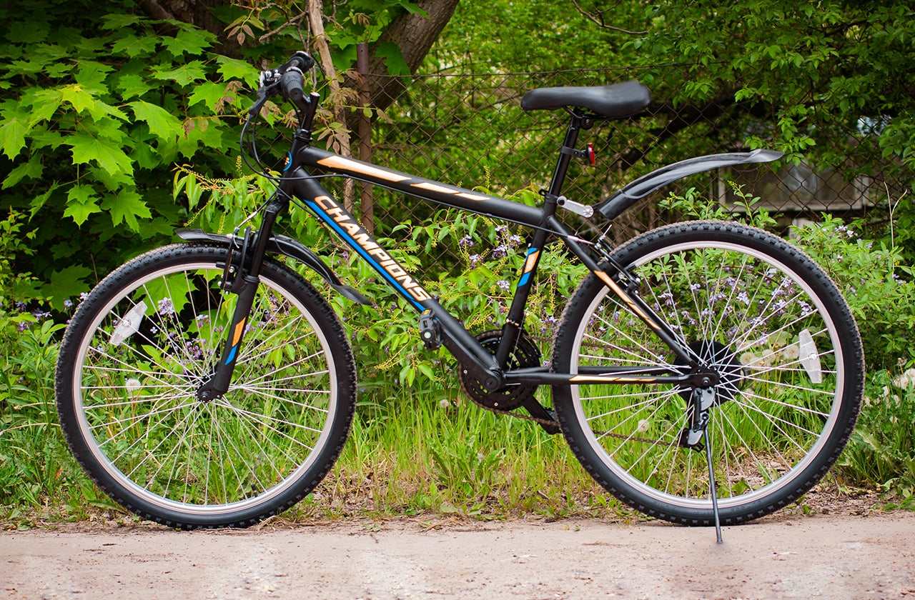 MTB dviratis MalTrack Quattro Orange juodas 18