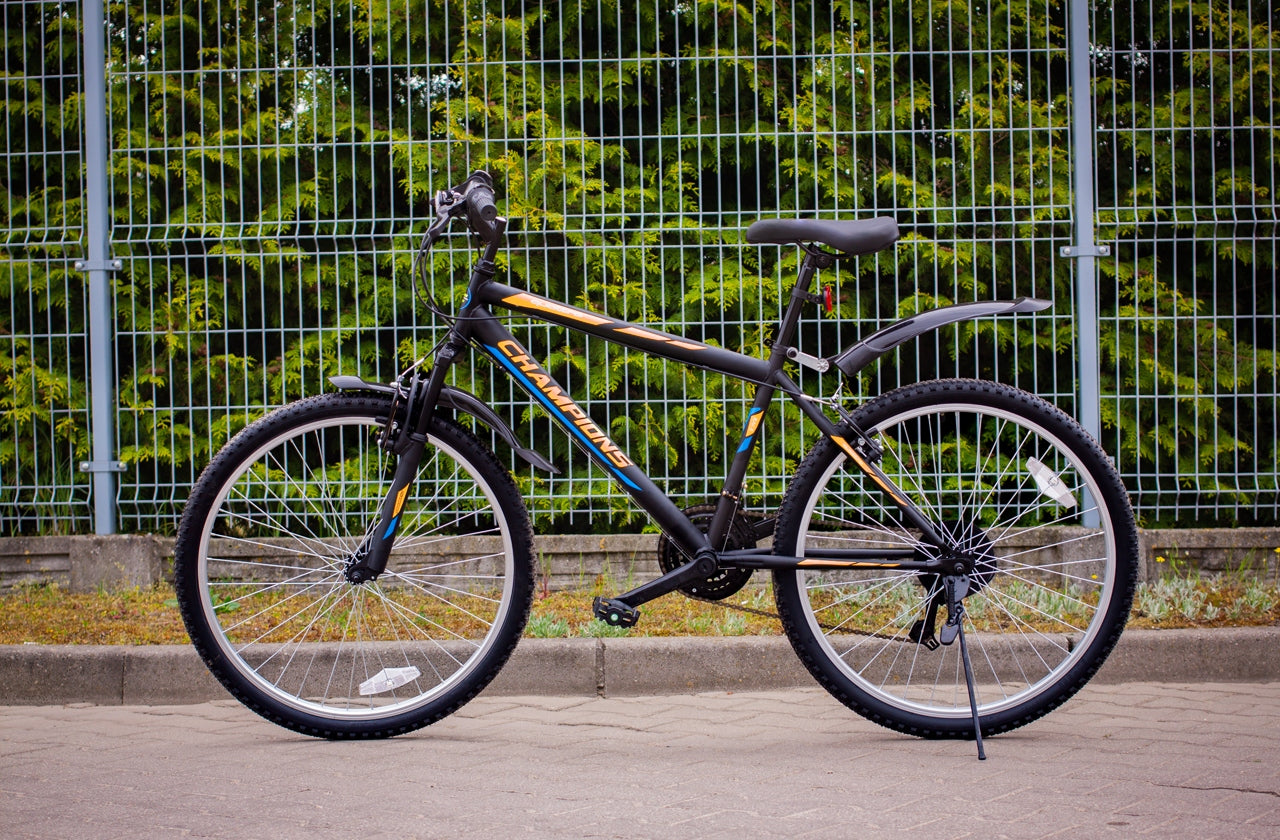 MTB dviratis MalTrack Quattro Orange juodas 18