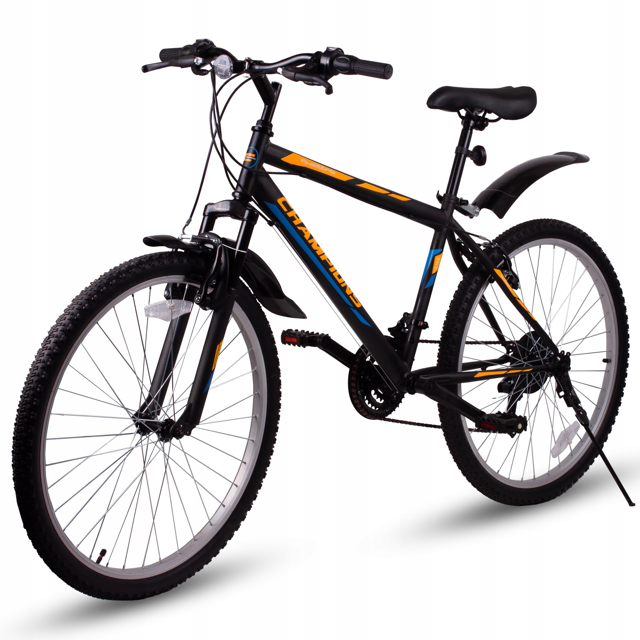 MTB dviratis MalTrack Quattro Orange juodas 18