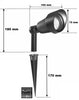 Sodo Apšvietimo stulpelis Garden Lights MR16 18 cm