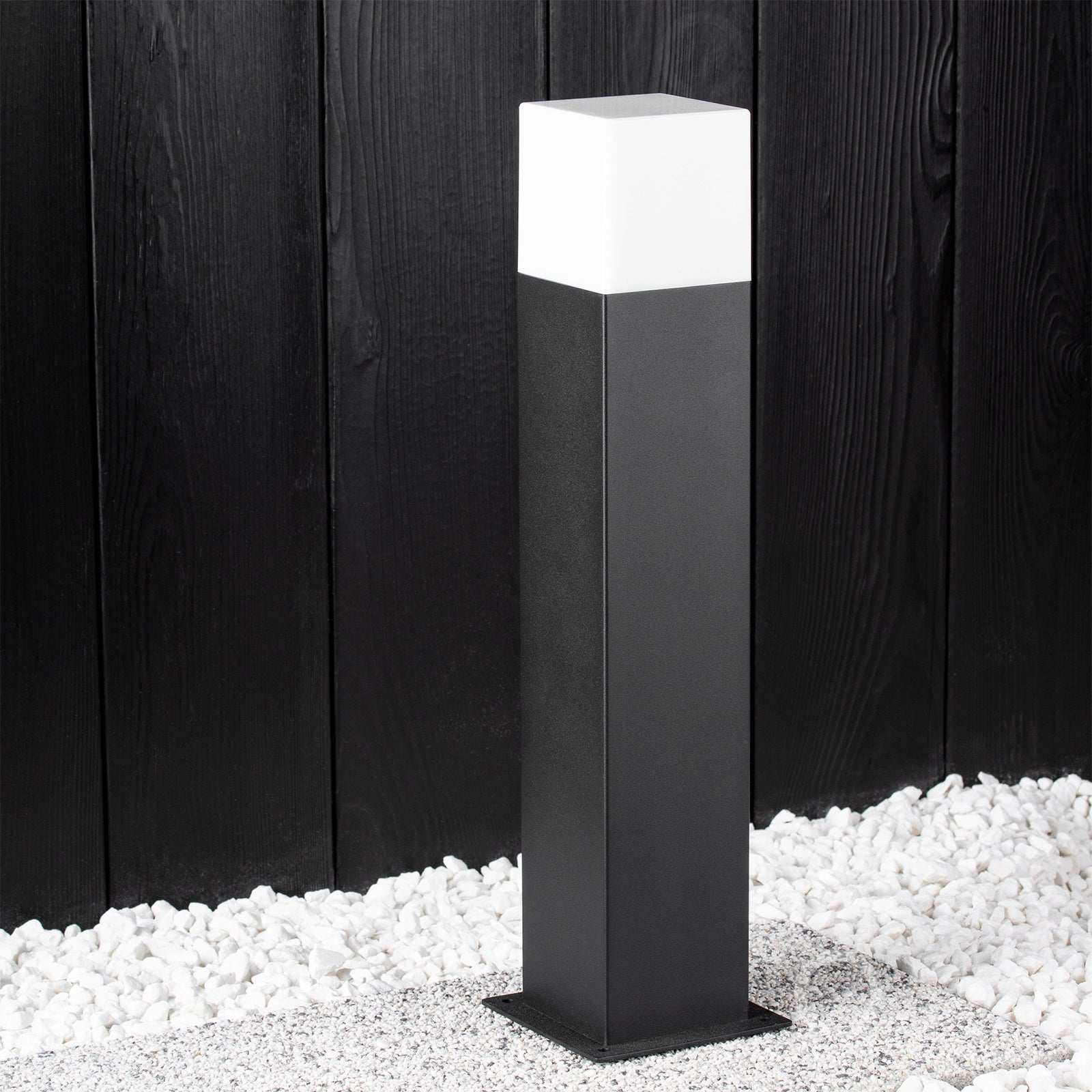 LED sodo šviestuvas - stulpelis 44cm New York + LED lemputė 10W E27