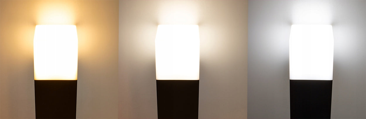 LED sodo šviestuvas - stulpelis 44cm New York + LED lemputė 10W E27