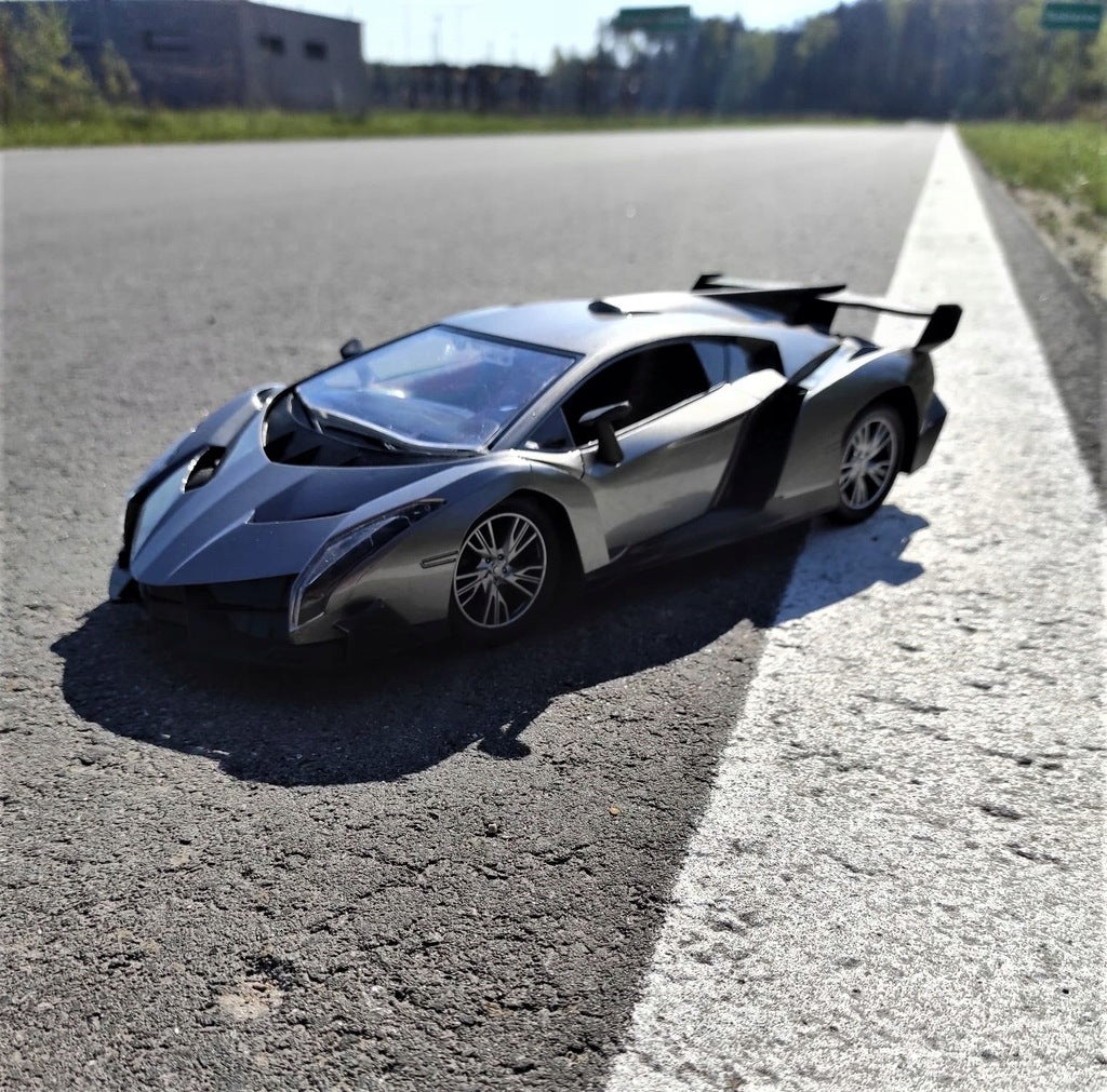 Nuotoliniu būdu valdomas automobilis su vairu