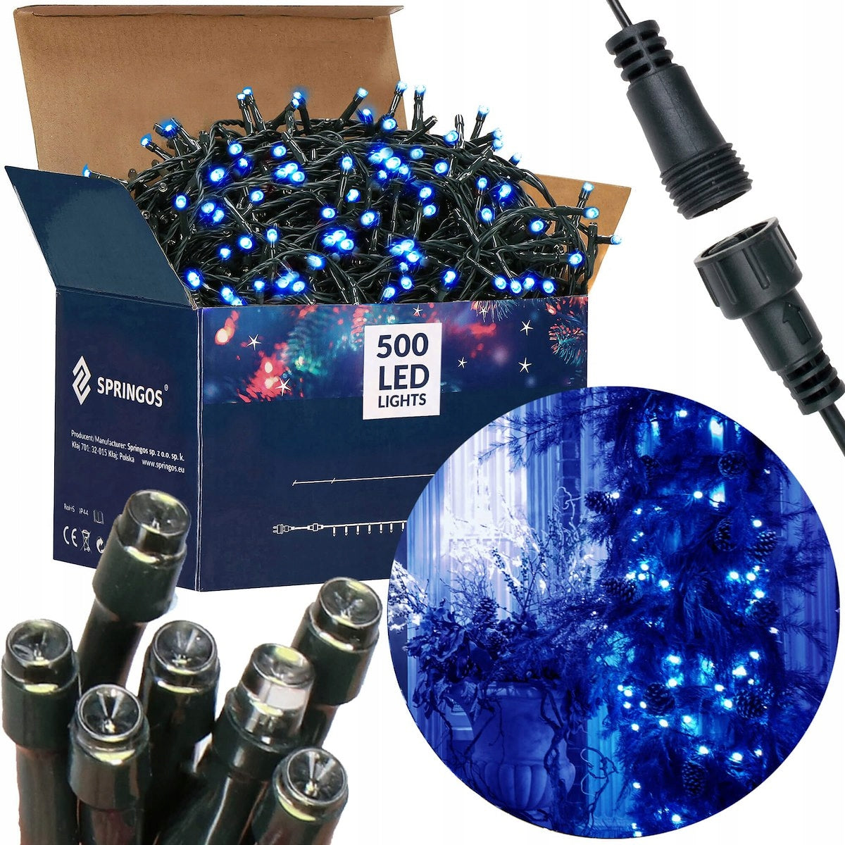 500 LED elektrinė Kalėdinė girlianda
