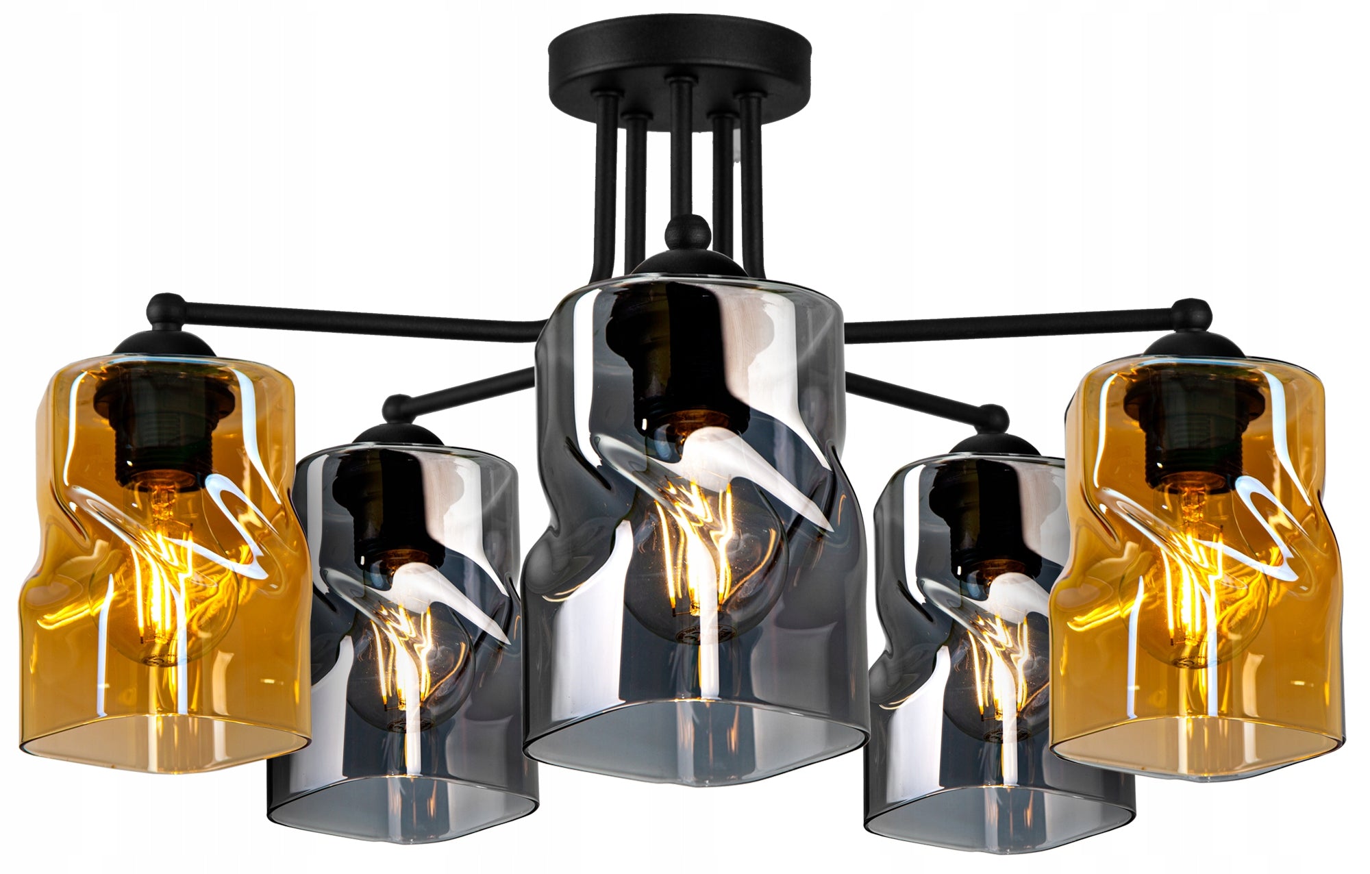 Pakabinamas šviestuvas Glimex Edison Kula E27 5x60W