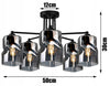 Pakabinamas šviestuvas Glimex Edison Kula E27 5x60W