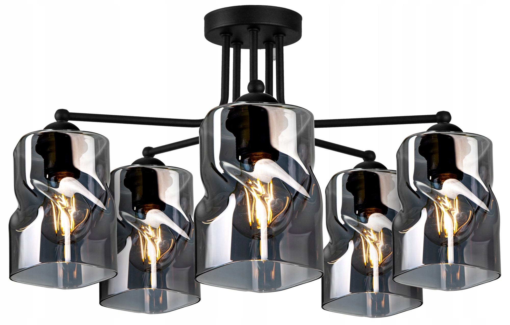 Pakabinamas šviestuvas Glimex Edison Kula E27 5x60W