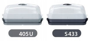 2vnt Stalinis mini šiltnamis 39,1 cm x 25,7 cm plastikas