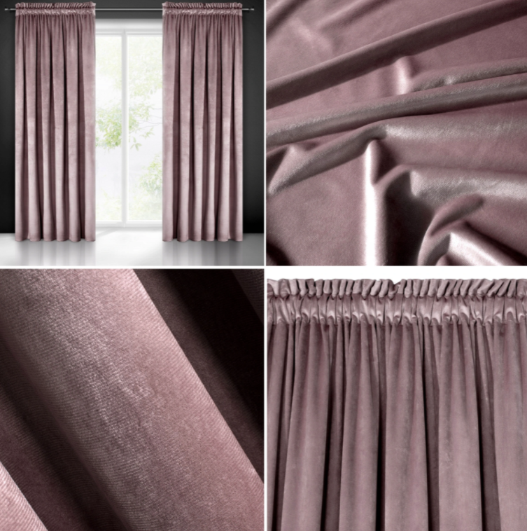 Aksominės-Velvet naktinės užuolaidos 140x270cm