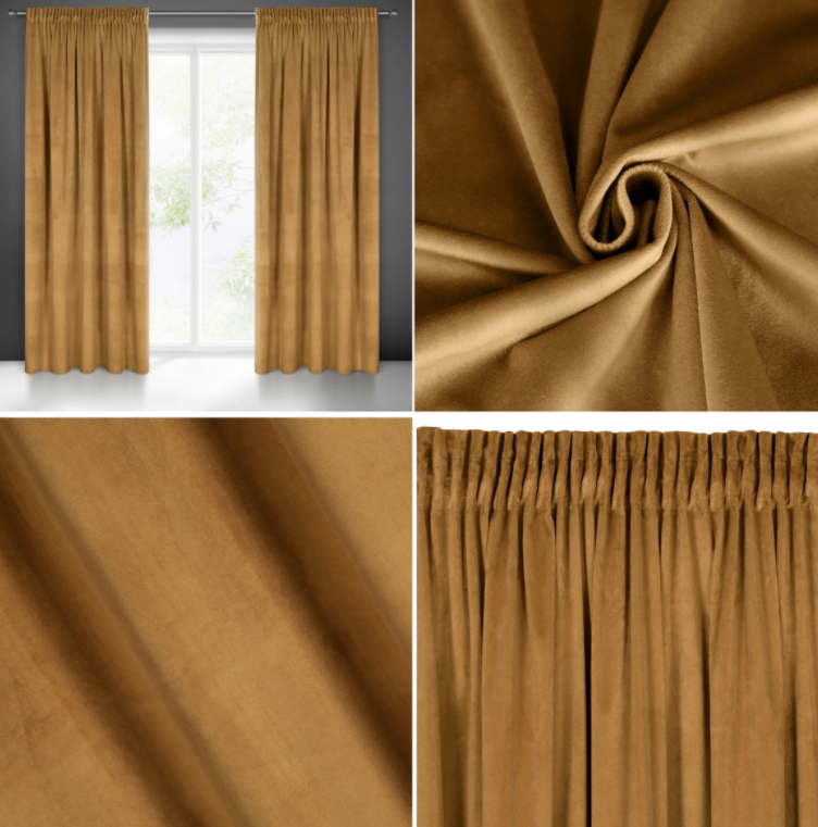 Aksominės-Velvet naktinės užuolaidos 140x270cm