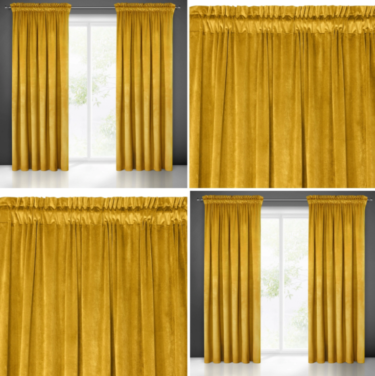 Aksominės-Velvet naktinės užuolaidos 140x270cm