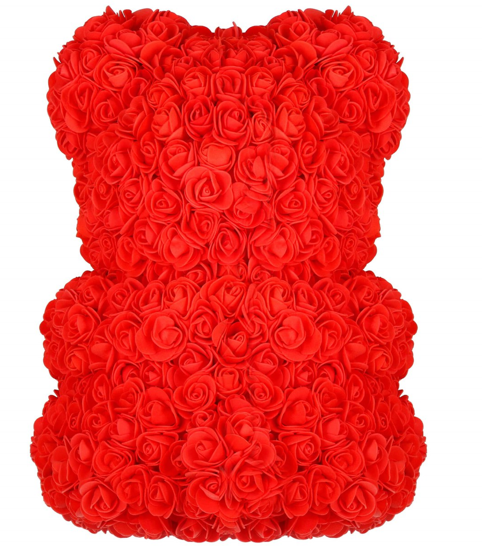 Meškiukas iš rožių 40cm