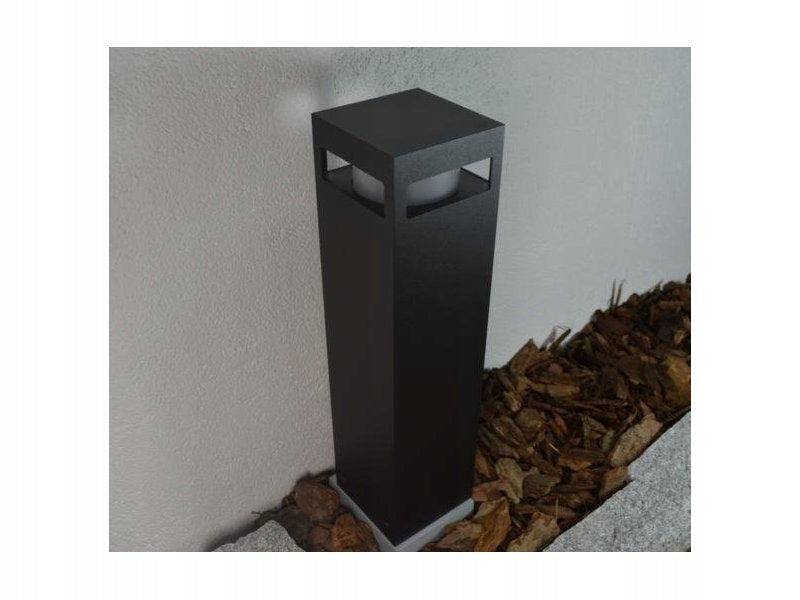 Apšvietimo stulpas RDX, E27, 30cm, pilkas, IP44, A++