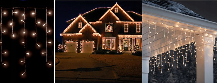Elektrinė girlianda. 500 LED lauko varvekliai
