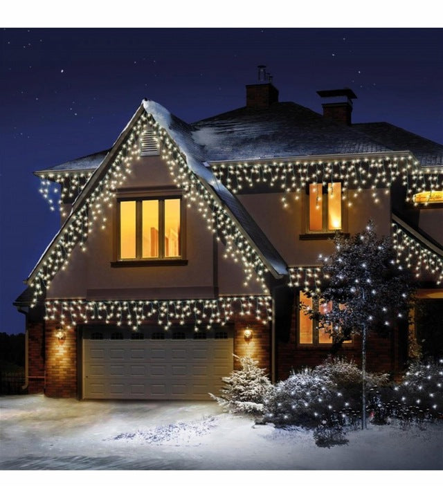 Elektrinė girlianda. 500 LED lauko varvekliai