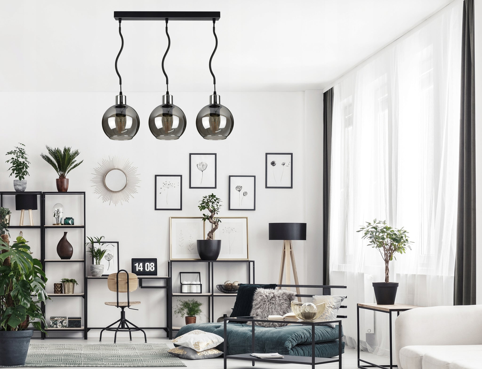 Pakabinamas šviestuvas Luxolar Spline E27 3x60W