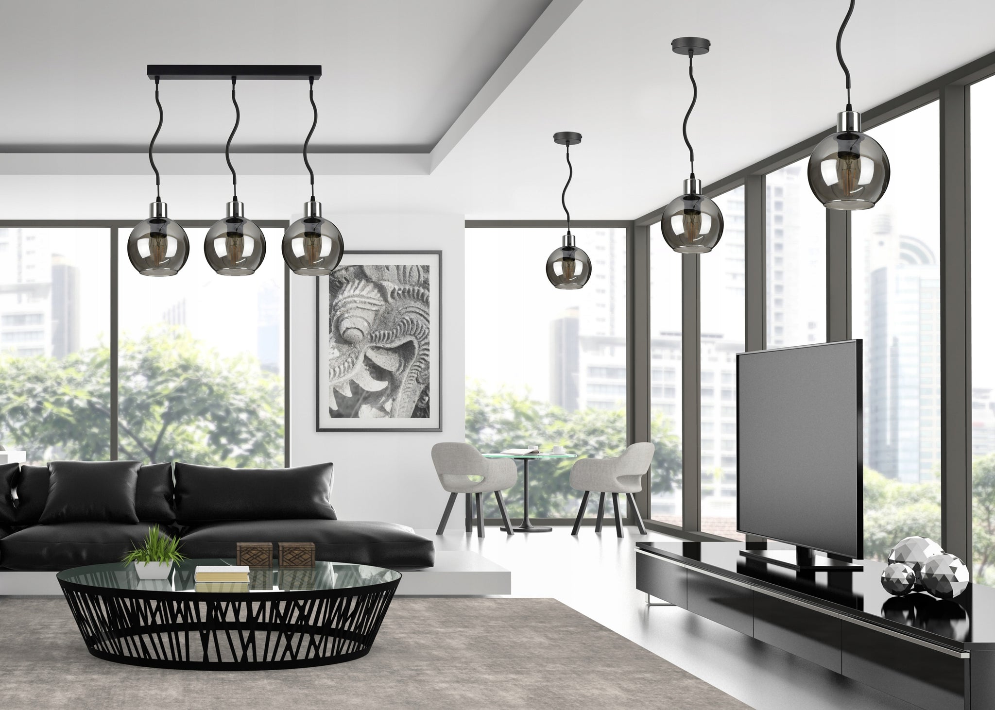 Pakabinamas šviestuvas Luxolar Spline E27 3x60W