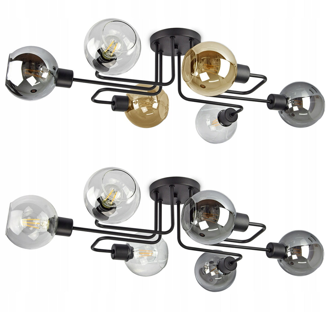 Stiklinis lubinis šviestuvas EDISON KULE