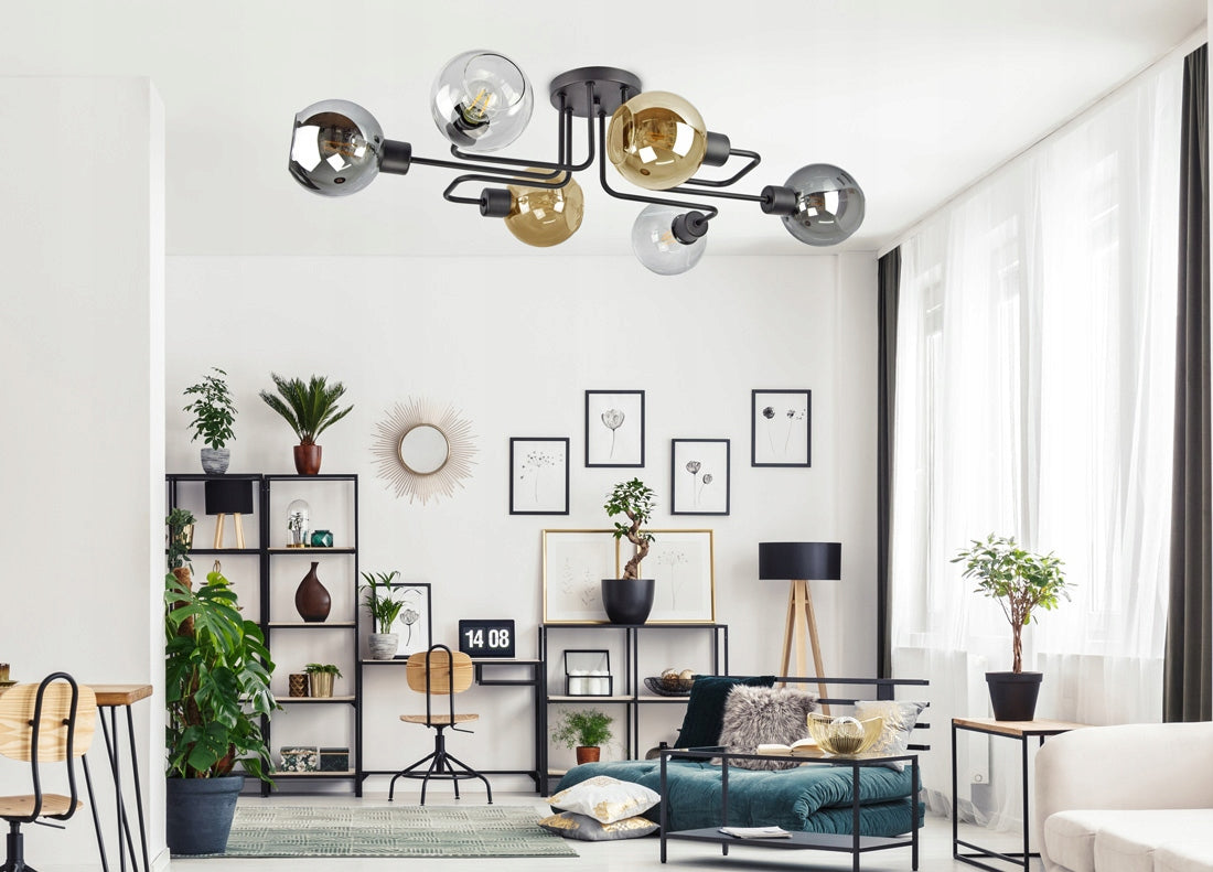 Stiklinis lubinis šviestuvas EDISON KULE