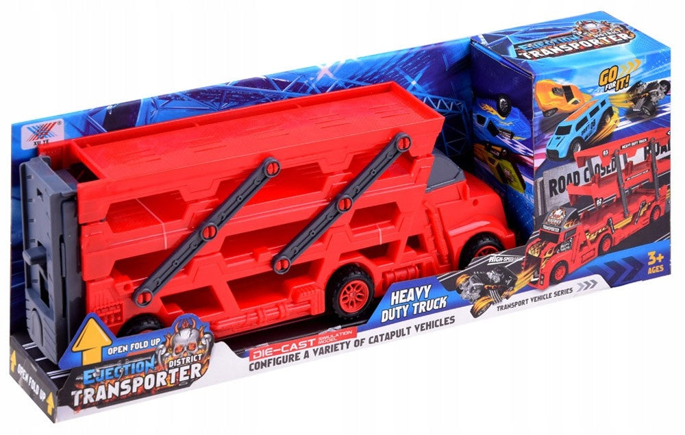 TIR vilkikas + 6 žaisliniai automobiliai