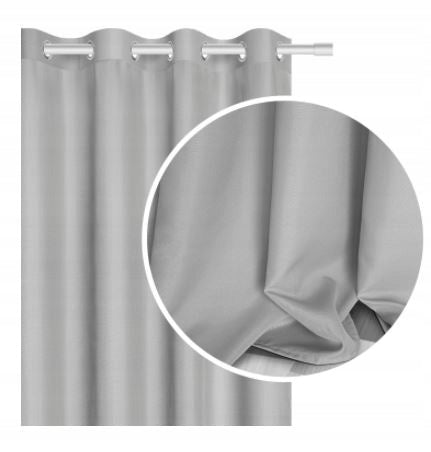 Pusiau tamsinanti užuolaida su žiedais 250 x140 cm