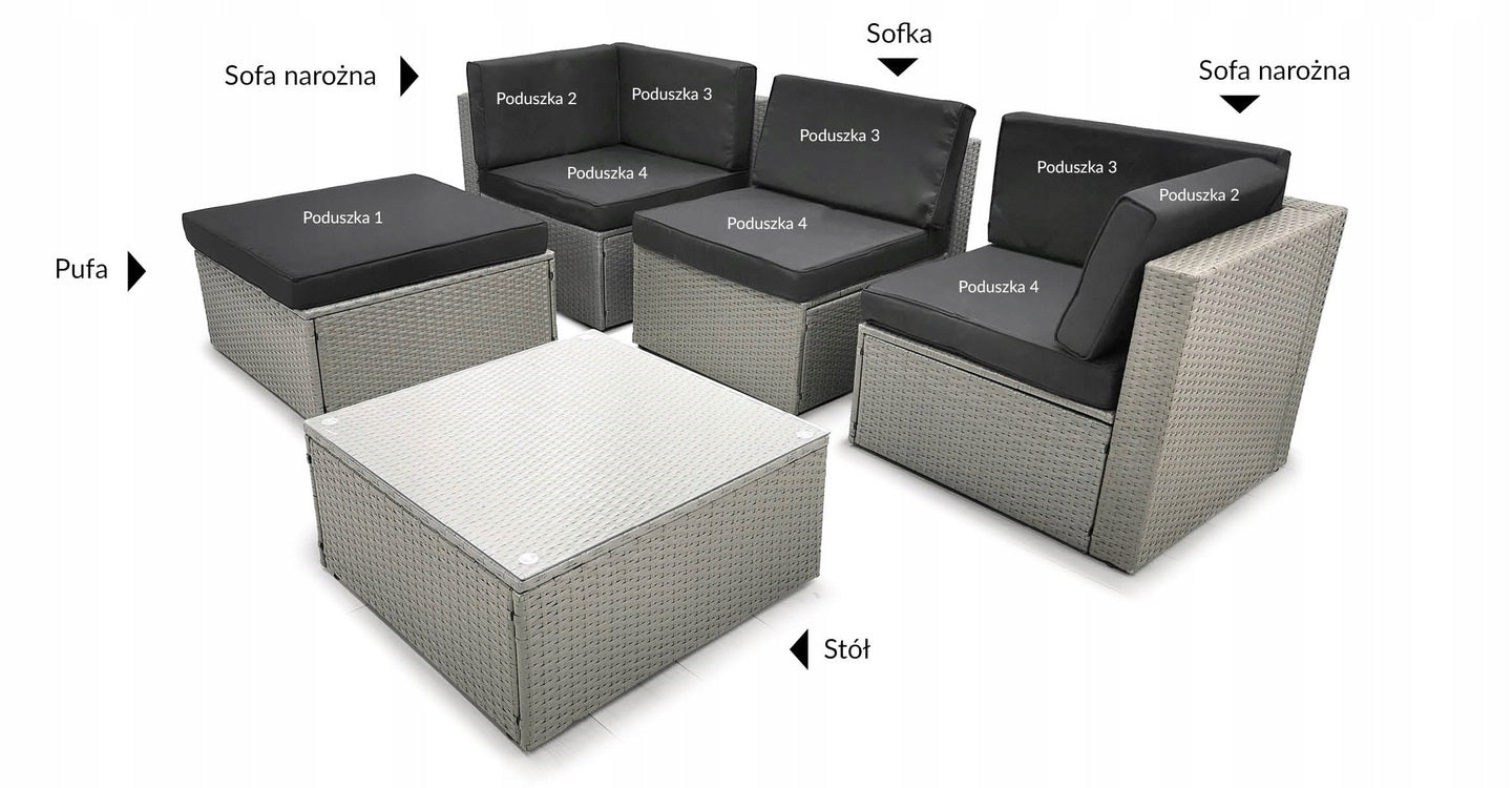 Sodo baldų komplektas HAMPTON