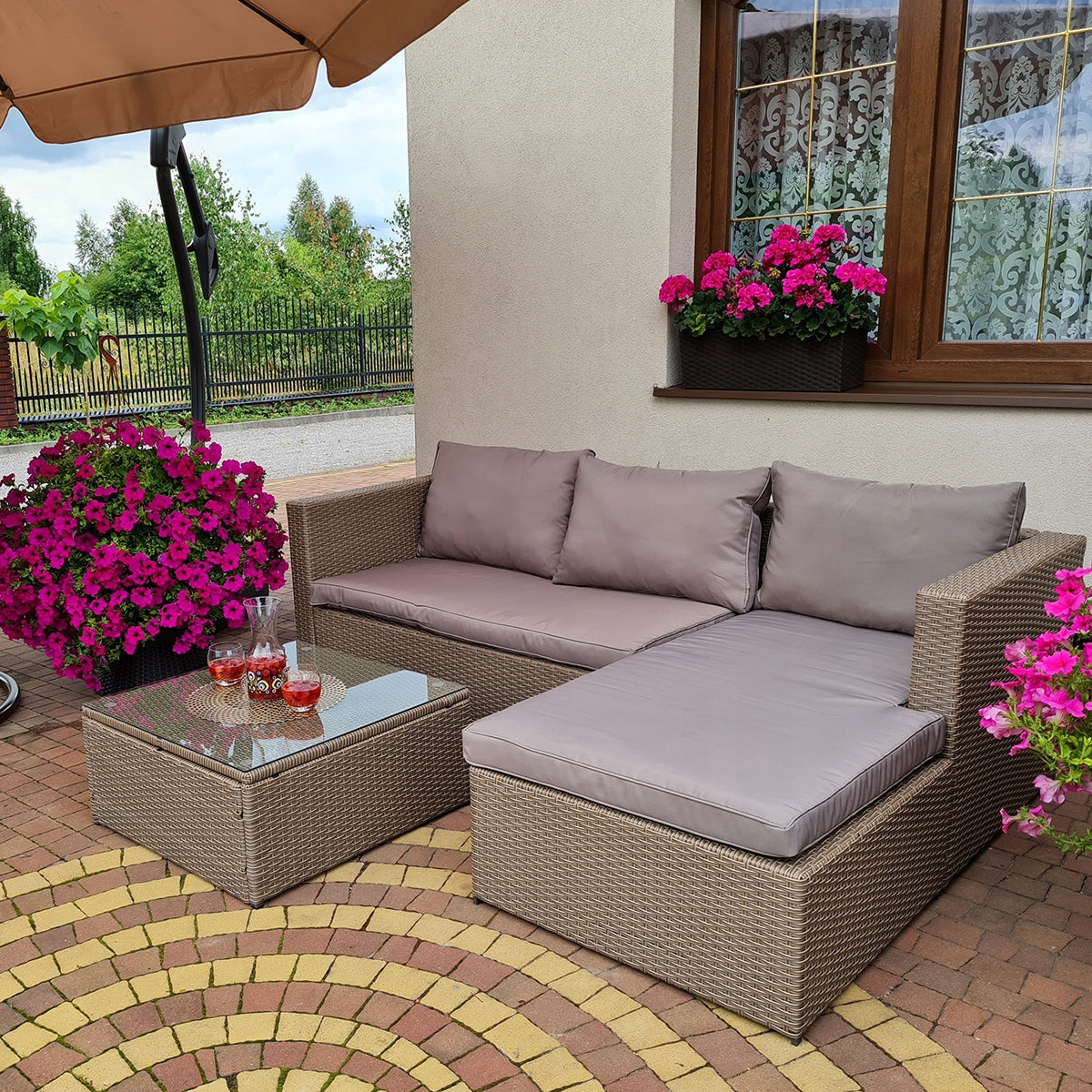 Sodo baldų komplektas FESTA ITALIA