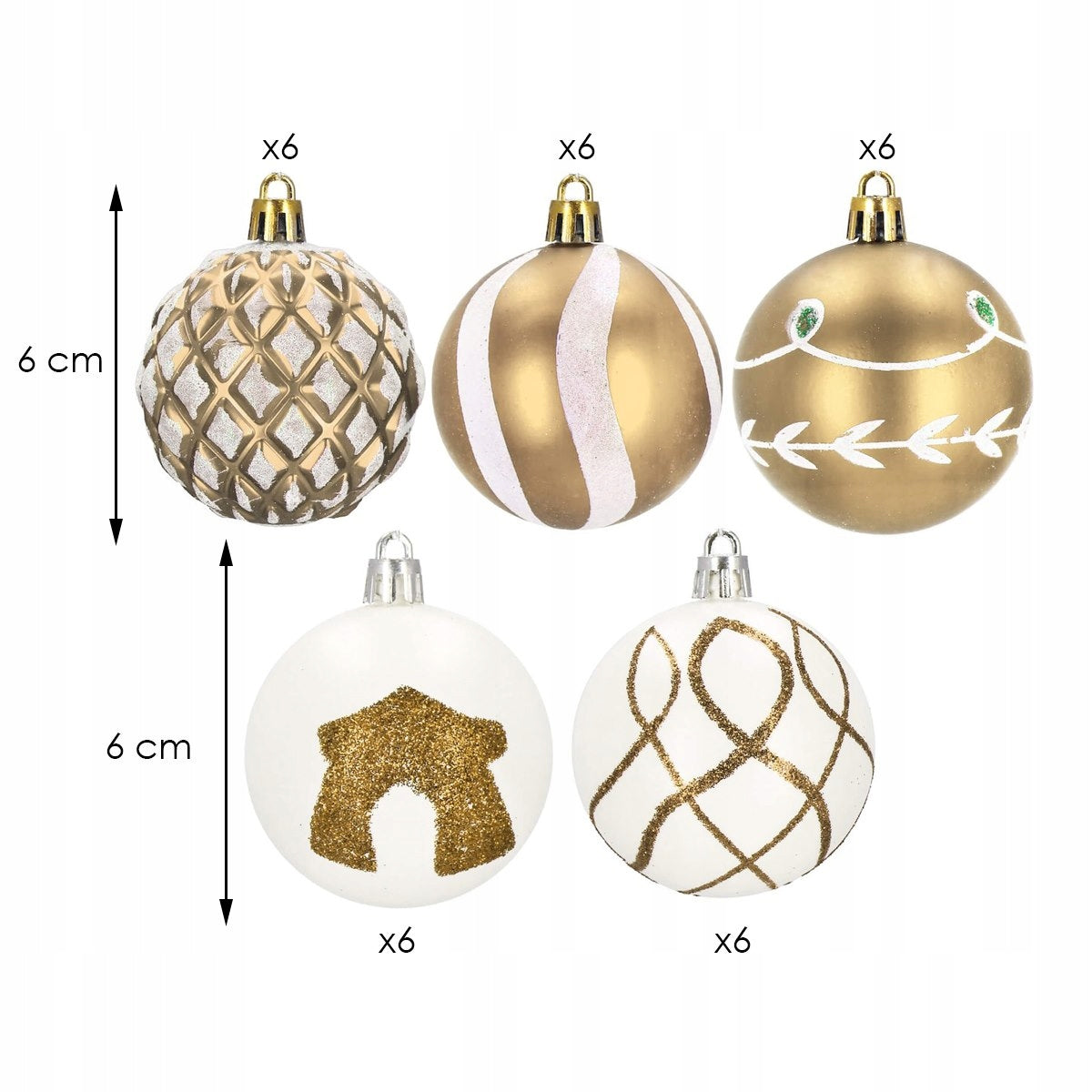 30vnt Eglutės žaisliukų rinkinys