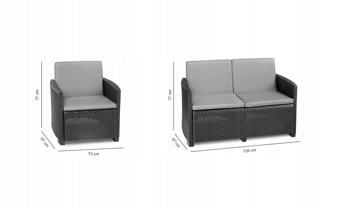 Sodo baldų komplektas KING EUROHIT Garden 8