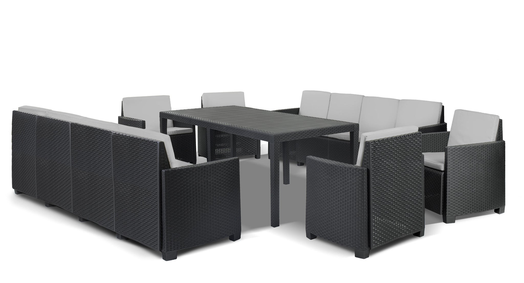 Sodo baldų komplektas, EUROHIT Sicilia, pilka