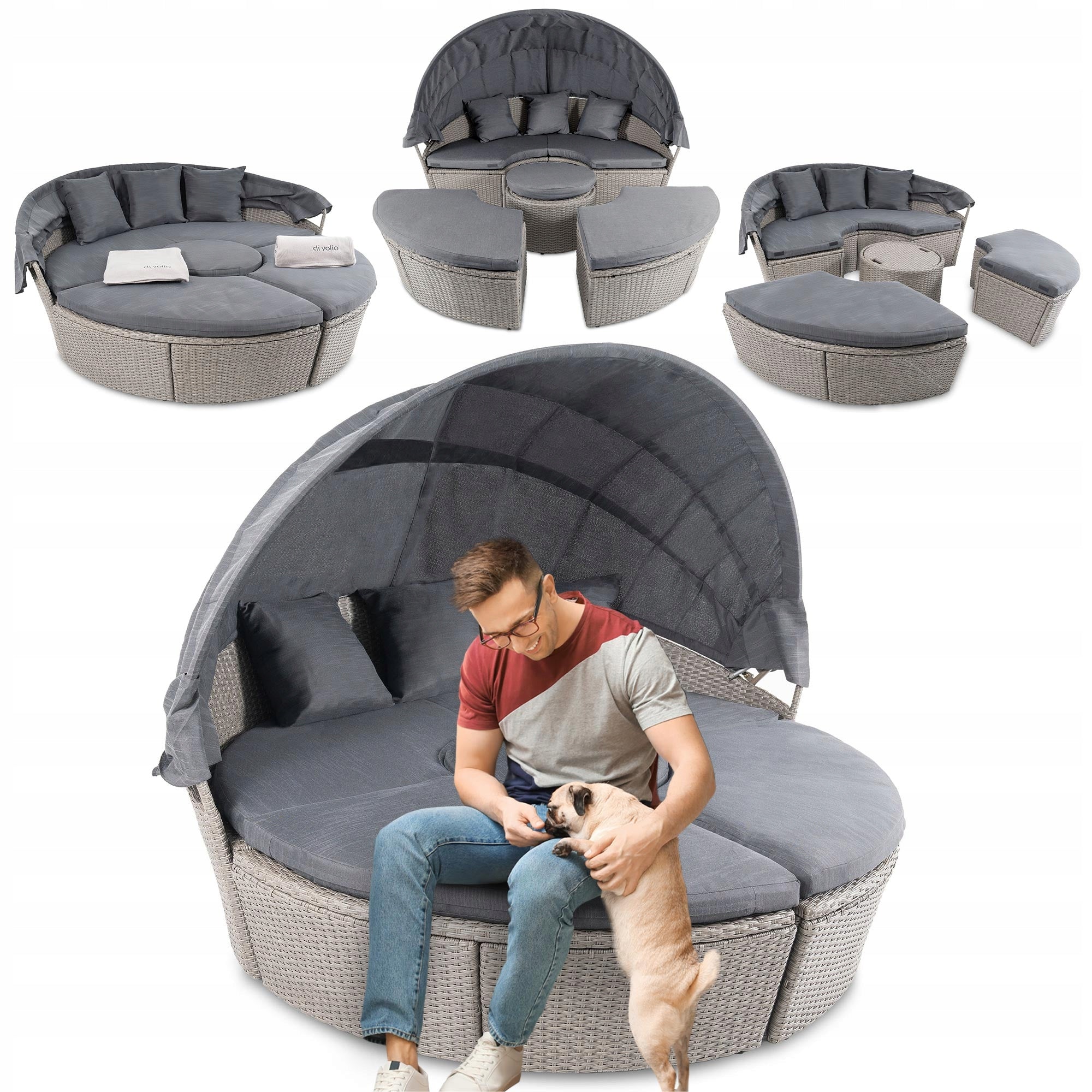 Sodo baldų komplektas sala di volio