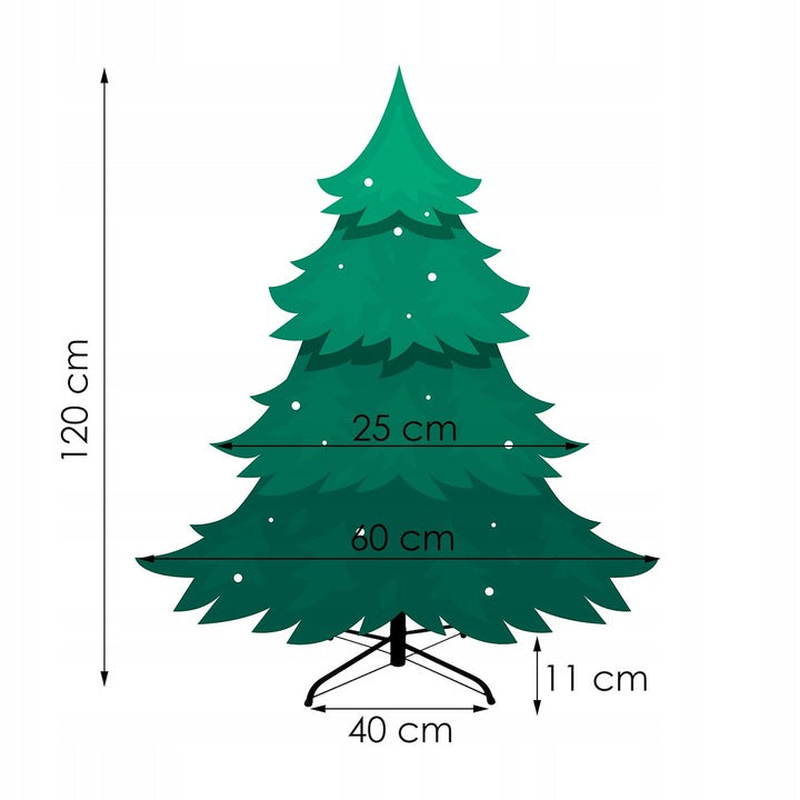 120cm. Dirbtinė Kalėdų eglutė