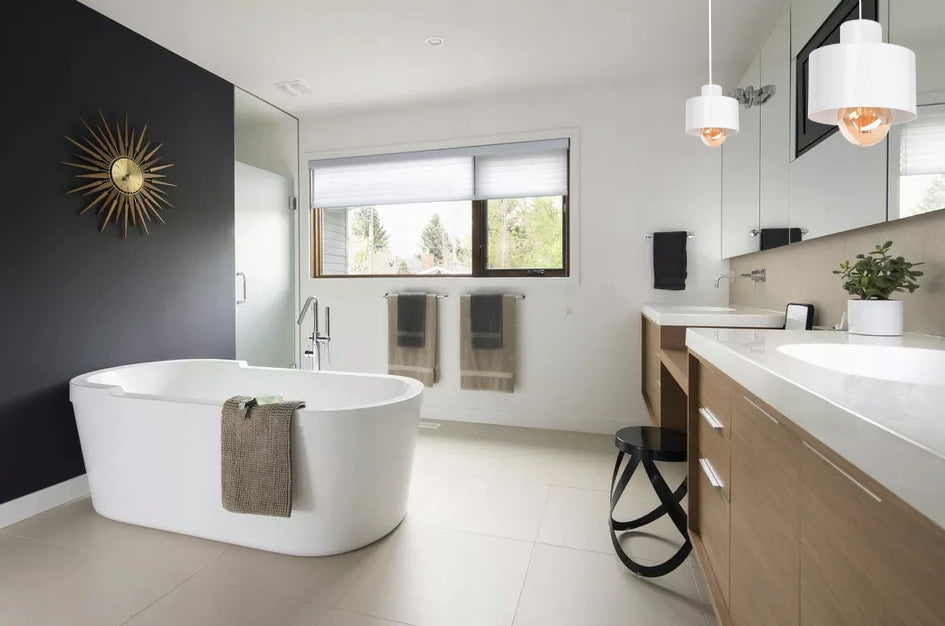 Sieninis šviestuvas juodos arba baltos spalvos