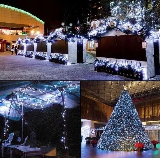 Elektrinė girlianda, 500 LED laukui.