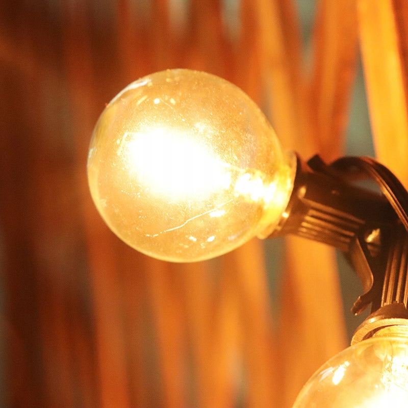 Girliandos, sodo lempos su 25 3W lemputėmis + saulės baterija