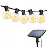 Girliandos, sodo lempos su 25 3W lemputėmis + saulės baterija