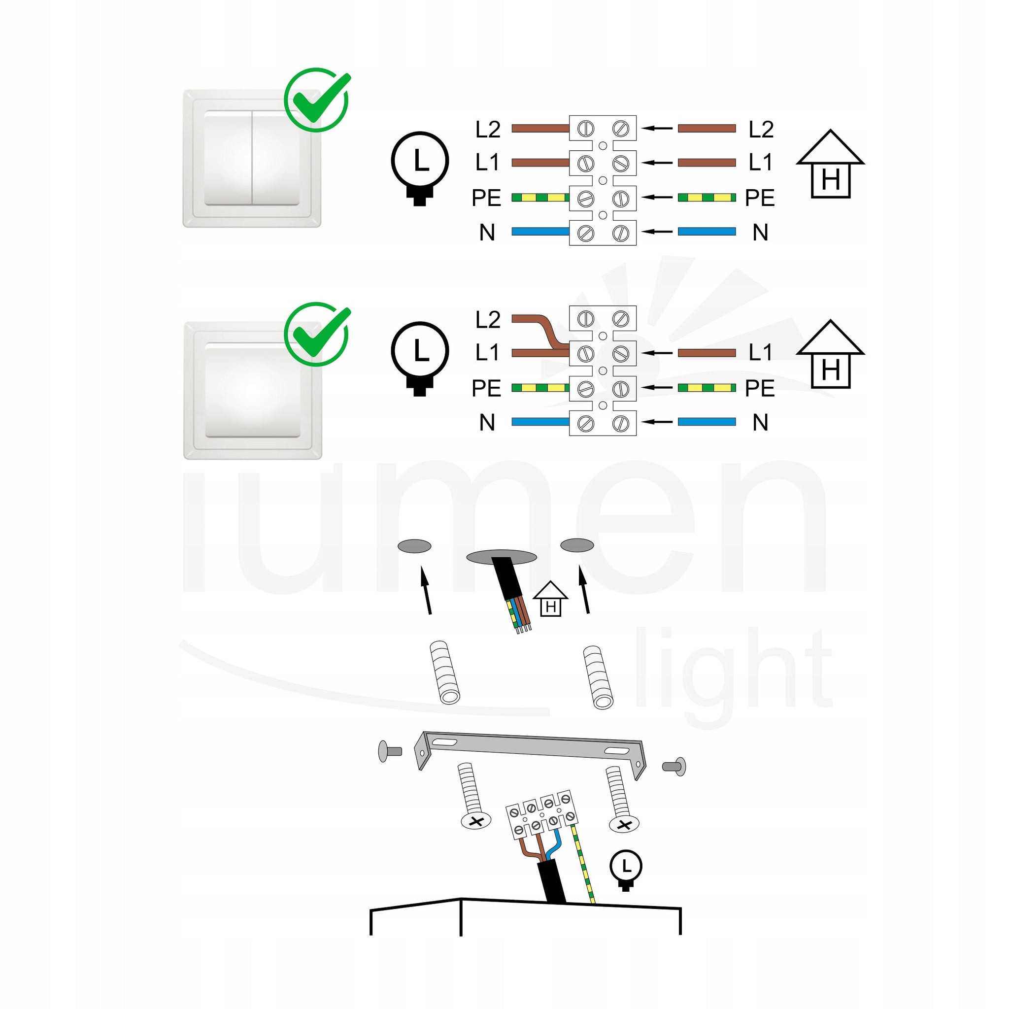 Lubinis šviestuvas Lumen Light Milano 3xE14 60W