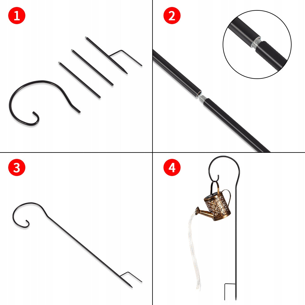 Saulės baterijomis įkraunamas šviestuvas