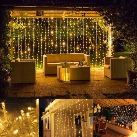 LED užuolaidos 3x3 m