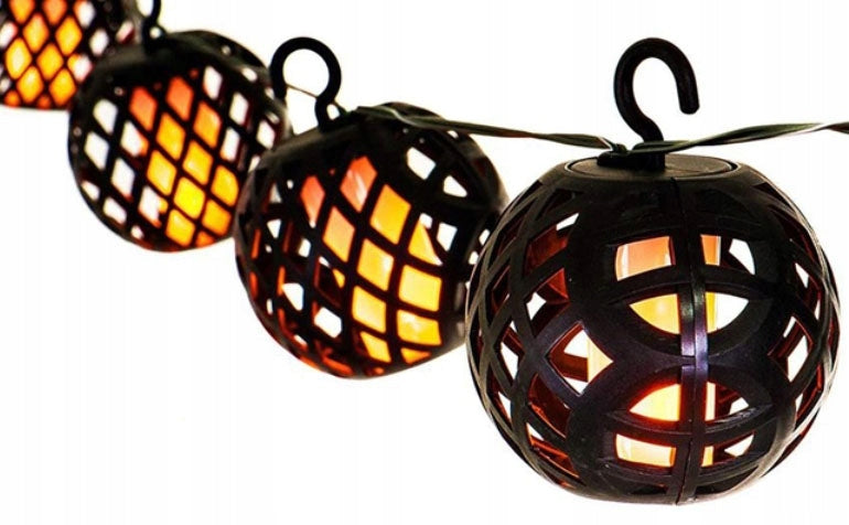 Sodo girlianda POLIFACH 500 cm + saulės baterija