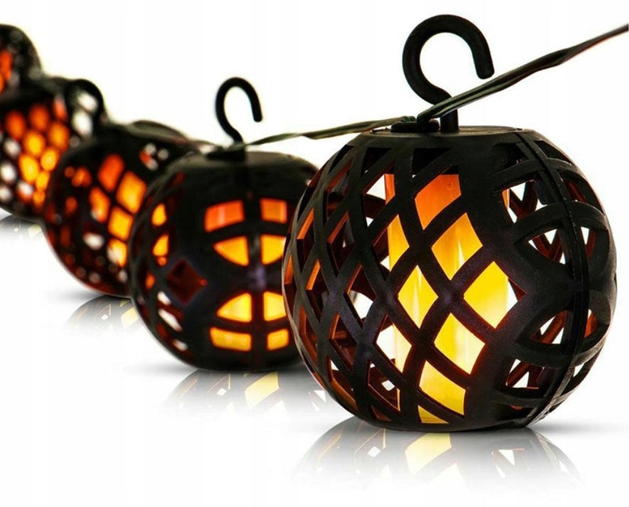 Sodo girlianda POLIFACH 500 cm + saulės baterija