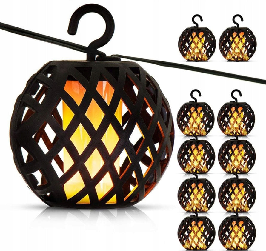 Sodo girlianda POLIFACH 500 cm + saulės baterija