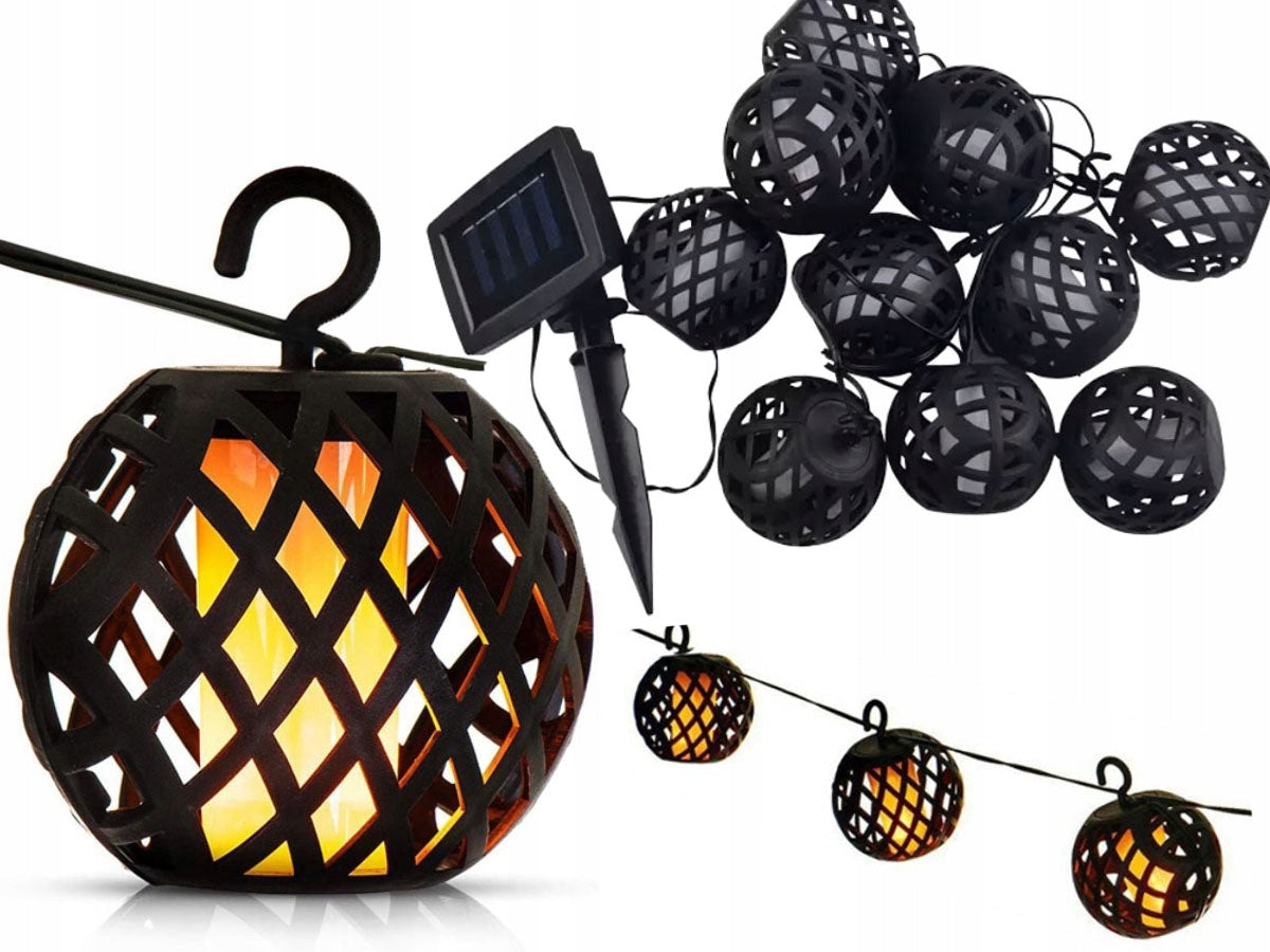 Sodo girlianda POLIFACH 500 cm + saulės baterija